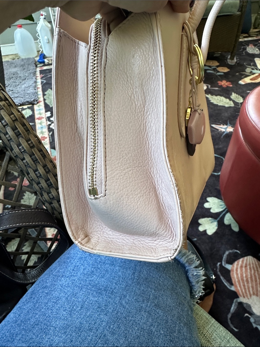 Radley London Pale Pink Leather Satchel - Picture 4 of 9